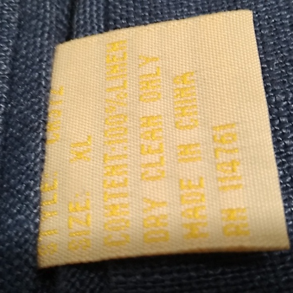 SALE! Crittendens Cool Cotton Blue 100% Linen Vintage Jacket/Blazer XL (A-76) - Picture 12 of 16